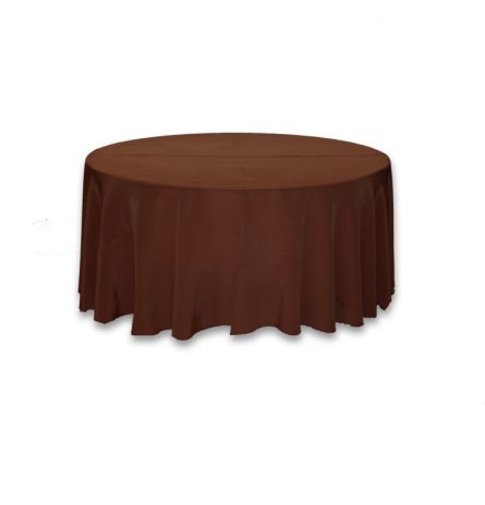 Chocolate Brown Polyester 120" Round