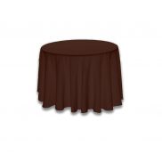 Chocolate Brown Polyester 90" round