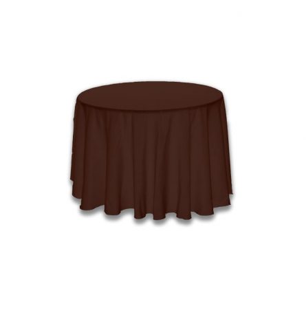Chocolate Brown Polyester 90" round