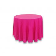 Hot Pink Polyester 90" Round