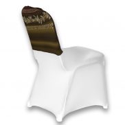 Leaf Print Spandex Chair Cap