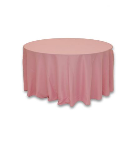 Light Pink Polyester 120 Round