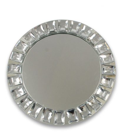 Mirror Glass Charger Plate
