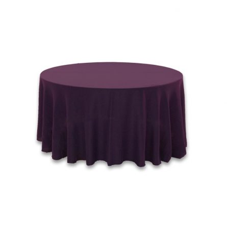 Purple Polyester 120 Round