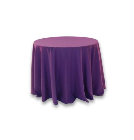 Purple Polyester 96" Round
