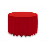 Red Polyester 108" Round