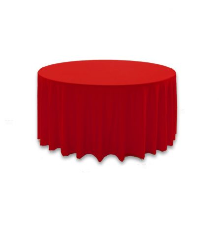 Red Polyester 120 Round