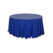 Royal Blue Polyester 120" round