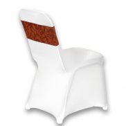 Rust Gold Brocade Chair Band