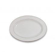 Silver Rim Oval Platter