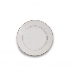 Silver Rim Salad Plate