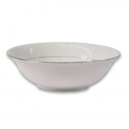 Silver Rim Soup Bowl