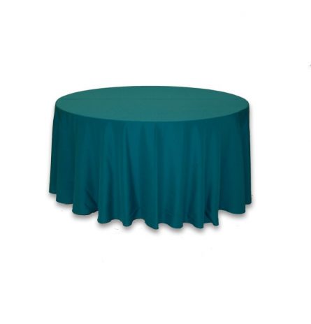 Teal Polyester 120" Round