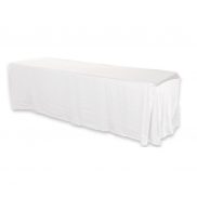 White Fitted Polyester 8ft
