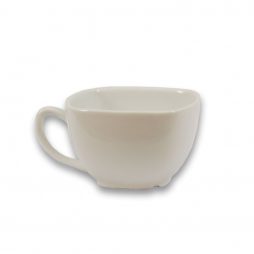 White Square Coffee Cup