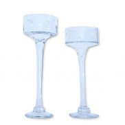 Stemmed Glass Candle Holders