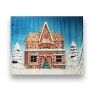 Backdrop Gingerbread House