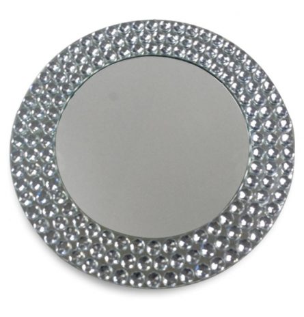 Beaded Mirror Charger Plate