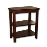 Beveled Wood End Table