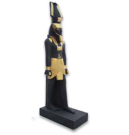 Egyptian Guard Statue black and gold