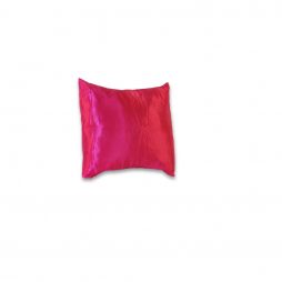 Fuchsia Satin Pillow Cover