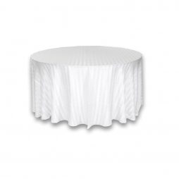 Imperial Stripe Tablecloth White