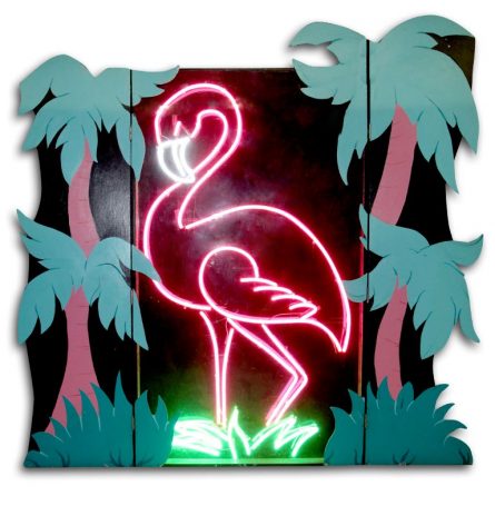 Light Box Neon Flamingo