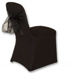 Organza Chair Tie Black