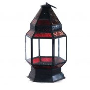 Red and Black Candle Holder