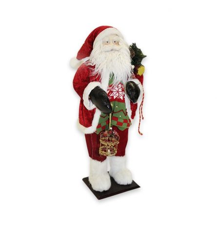 Santa Statue with Mittens