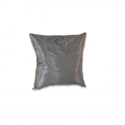 Silver Satin Pillow Cover