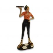 Soda Shop Girl Statue