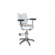 White Chrome Barber Chair