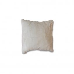 White Faux Fur Pillow Cover