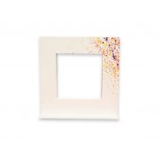 White Square with Splatter Paint