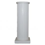 Round White Corinthian Column