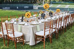 Jacksonville, FL Table Linens 8ft Banquet Tablecloth Rental